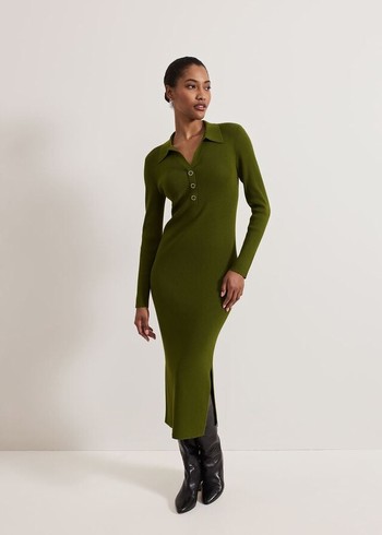 Phase Eight Lucy Column Dress Green USA | 9862715-AQ